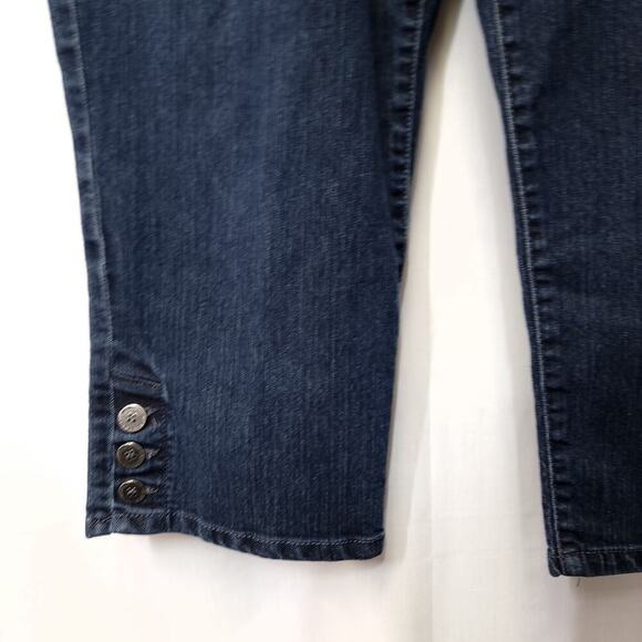 Anne Klein Jeans Size 16 Capri Waist 32 Regular Strait Leg Pockets Butto… - Picture 4 of 9